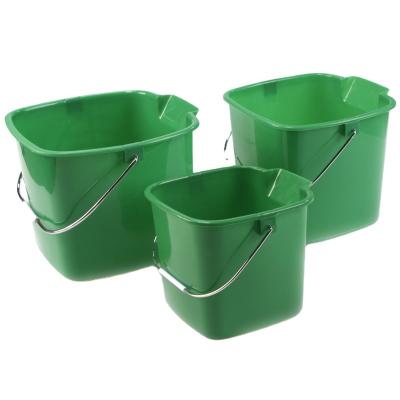China Sustainable New Design 3QT 6QT 8QT plastic Pail Bucket with Litre Measurements for sale