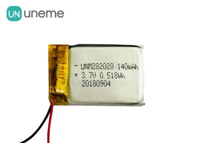 중국 낮은 각자 방전 Lipo 건전지 282028/3.7V 140mAh 리튬 중합체 건전지 판매용