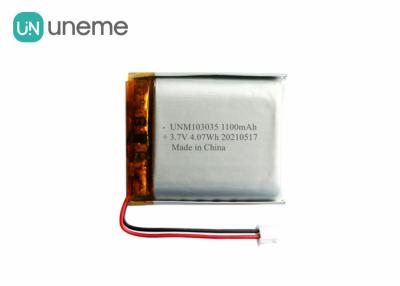 Chine batterie de polymère de lithium de 3.7v 1100mah/batterie rechargeable 103035 de Lipo cycle profond à vendre