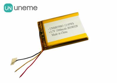 Chine batterie de polymère du lithium 3600mAh pour l'équipement médical de beauté 835063 3.7V à vendre
