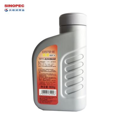Cina DOT4 Fluido di freno sintetico 800G Lubrificanti sintetici Sinopec in vendita