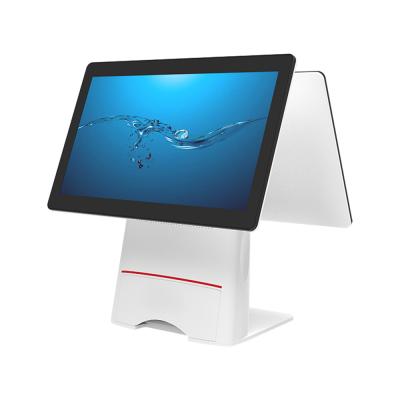 Cina 15.6 Sistema POS a doppio schermo Android Tablet All In One POS Machine Terminal Cashier in vendita