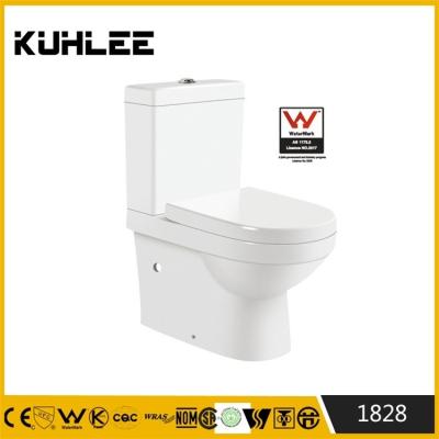 China Double-flush KL-1828 Water Mark Sanitary Ware Two Piece Toilet Ware Ceramic Lavatory for sale