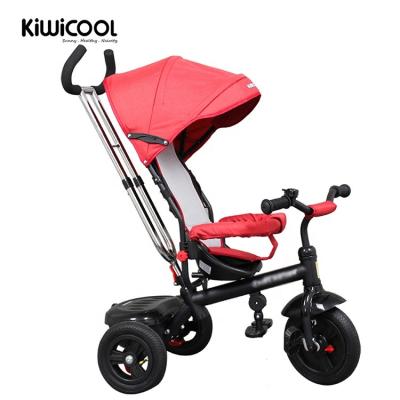 China Ride On Toy 4 in 1 EVA tire cheap kids tricycle with foldable Canopy for sale