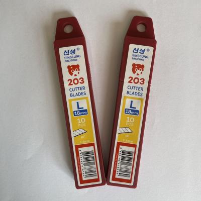 中国 L203 18mm スナップブレード SK2 専門的な精密切断のための炭素鋼ブレード 販売のため