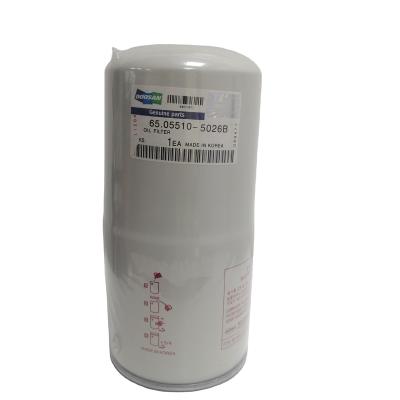 China Bus Part DL08 Oil Filter 65.05510-5026 Excavator Truck Bus Daewoo Excavator Truck For Doosan Engine for sale