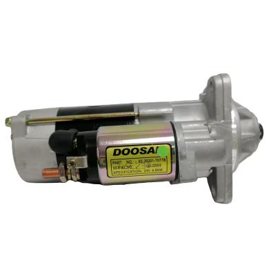 China Metal Russia Market Excavator Truck Bus Generator Dl08 Engine Parts Starter Motor 65.29201-7077 For Doosan for sale