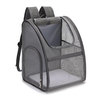China Full Mesh Cat Breathable Portable Pet Cage Bag Pet Dog Carrier Backpack for sale