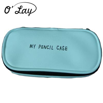 China Schools & Offices PU Promotional Custom Printed Pencil Shaped Pencil Case for sale