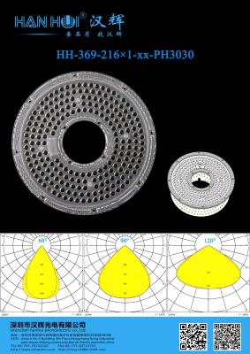 중국 100 와트 LED 하이 베이 라이트 216pcs 3030&2835LED 60/90/120° 가용 렌즈 에코 재료 LED 하이 베이 라이트 장착 판매용
