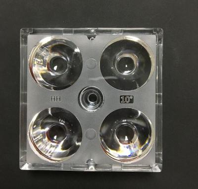 China 10° Disponível 3737LEDs 50×50×12.8mm Tamanho Alta Potência Alta Transmissão de Luz LED Lente de Iluminação de Inundação à venda