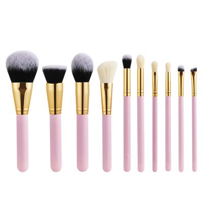 China Angular Blush High Quality Beauty Tools 7PCS 10PCS 15PCS Makeup Pink Set Brush For Eyelash Cosmetic Brush for sale