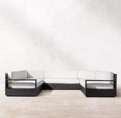 China The modern factory selling outdoor furniture hotel balcony the cast aluminum sofa villa garden aluminum alloy composite sofa for sale