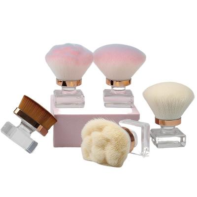 China Flat Brush 2023 high quality Single makeup brush set with holder bag custom logo brushes Professional Brush Full Function Foundation for sale