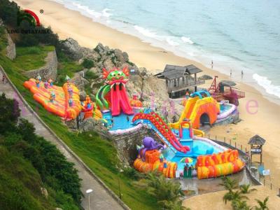 China Campo de jogos da água da explosão de Multiplay com colchão 24 meses de garantia à venda