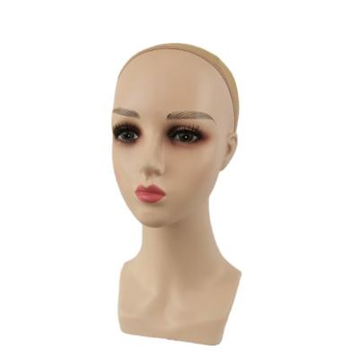 China With Wig Factory Direct Sales Women Realistic ABS Mannequin Head With Shoulders With Shoulders For Female Wig Mannequin Head for sale