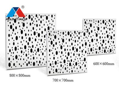 China Fireproof Aluminium Perforated Ceiling 2 x 2 , Acoustic Suspended Ceiling Panels for sale