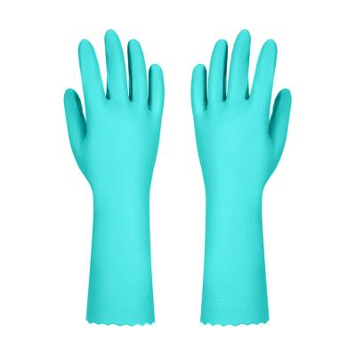 China Customizable House Kitchen Color Kitchen Washing Household Long Latex Waterpoof Cleaning Gloves for sale