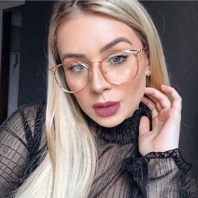 China 10 Years OEM Experience Sunbest Eyewear 95578 Style New Crystal Cut TR90 Round Optical Frames Glasses Blue Light Blocking Comupter Gaming Glasses for sale