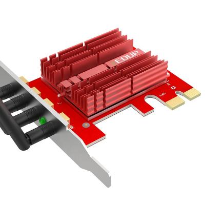 China EDUP New Products High Speed 1900Mbps Realtek RTL8814AE WiFi PCI Express Wireless Adapter EP-9609 for sale