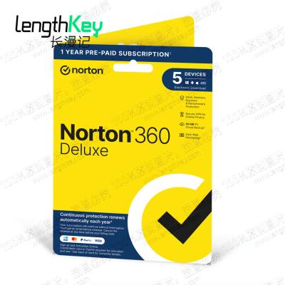 China 24/7 Online Norton 360 2023 5 Deluxe Devices 1 Year Key License Global Universal Norton Antivirus Security Software 360 2023 5 Deluxe Devices 1 Year Key for sale