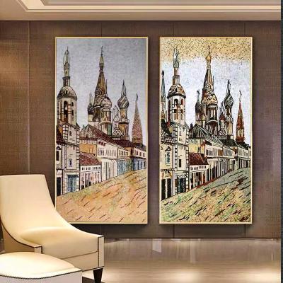 China Modern mosaic marble mosaic wall bathroom floor mosaic paint colors can be spliced randomly for sale