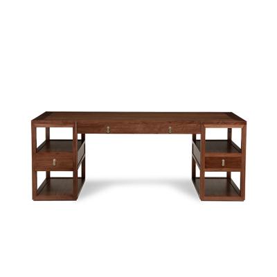 China (Other) Retro Comfortable Solid Wooden Executive Wooden Desk Chinese Adjustable Study Wood Desk Sitting Square Table for sale