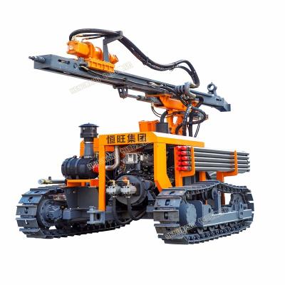 China Rig HENGWANG HW410 electric motor 22kw civil engineering pneumatic blast dirlling dust protected drill rig for sale