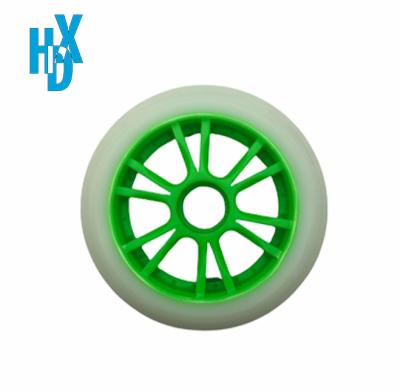 China Custom Inline Skates Wheels PU High Speed Wheels 90mm 100mm 110mm Elastic Skate 85A Wear Resistant Wheels Manufacturers Polyurethane Wheels for sale