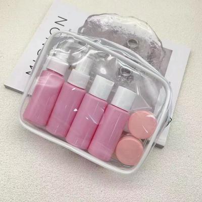 China Delicate Design 50ml Plastic Travel Bottle Set With Luxurious Appearance for sale