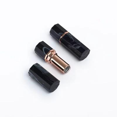 China Luxury Customized Hexagon Shape Empty Lipstick Cases With Seal Ring for sale
