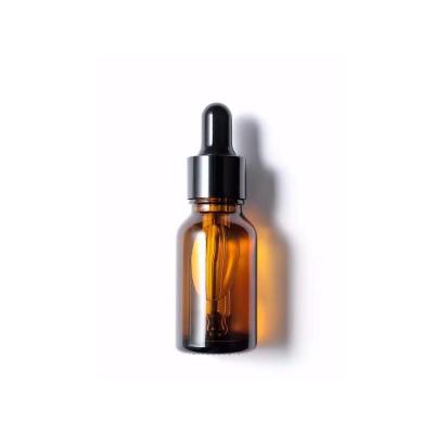 China Wholesale Amber Glass Essential Bottle With Plastic Black Dropper Cap for sale