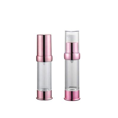 China Rose Gold 30ml UV Aluminum Airless Pump Bottle Used For Skincare Application for sale