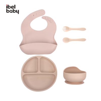 China BPA Free Bpa Free Products Feeder Eco Kids Tableware Cup Spoon Bibs Divider Suction Bowl Plates for sale