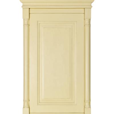 China Decoration Customized French style all solid wood bedroom door, plain white oak solid wood door for sale