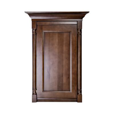 China Decoration Chinese Walnut Raw Wood Door Sabli Bedroom Living Room Door Set Solid Wood Room Door for sale