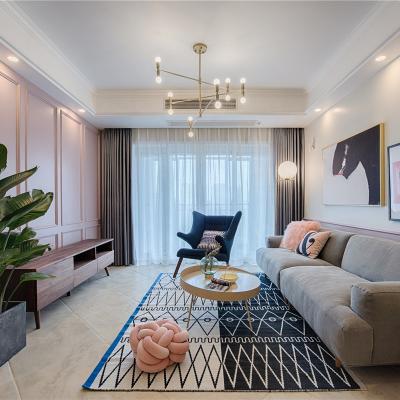 China Manufacturer Price Fashion Modern environmental protection living room decoration rose background material home wall panel for sale