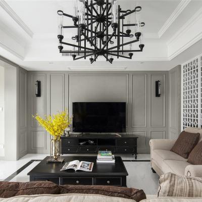China 2023 new living room wall background decoration and sound insulation waterproof modern minimalist home wood material high end panels for sale