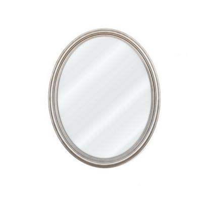 China Art Decor 2021 New Technology Professional Hot Items Brushed Gray Oval Decorative Mirror for sale