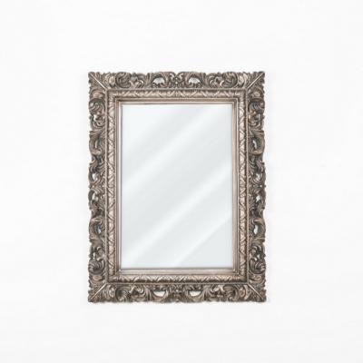 China Art Decor Attractive Price New Interior Luxury Rectangle Flower Type Decorative Mirror for sale