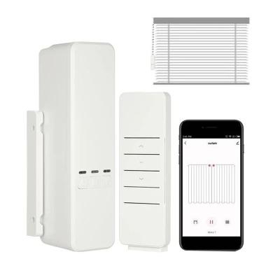 China Morden WiFi Shade Wireless Remote Control Sunshades Pull Strings Curtain Smart Home Automatic Motor for sale
