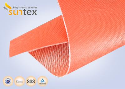 Chine tissu enduit rouge de fibre de verre en caoutchouc de silicone 32oz pour les textiles de ignifugation de soudure de couverture à vendre