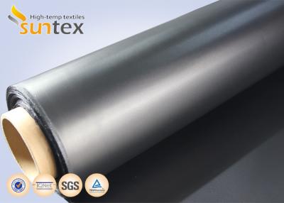 China Tela resistente química do sistema da condição do ar para a tela flexível da fibra de vidro do preto do neopreno do conector de canal à venda