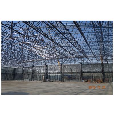 China Hot Selling Structural Roofing Accept Customization Powder Coating Steel Space Frame Roof Skylight For Shopping Mall for sale