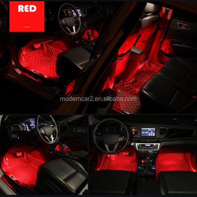 China LED Car Foot Light Ambient Lamp With USB Music Control
