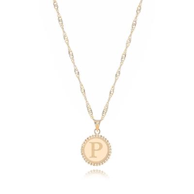 Китай 18K Gold ‘P’ Pendant Necklace продается