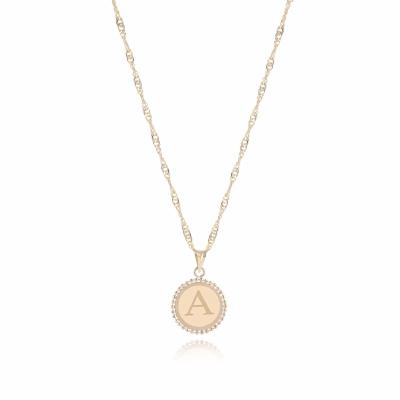 Китай 18K Gold ‘A’ Pendant Necklace продается