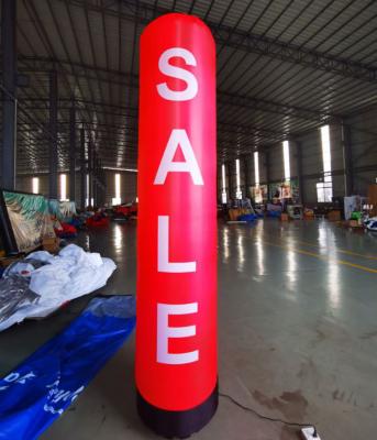 China Durable Customize Size And Color Inflatable LED Tube Light Column Pillar For Advertising for sale