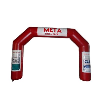 China PVC Coated Start Arch / Nylon / PVC Tarpaulin Customized Red Inflatable Finish Line For Sport And Advertising for sale