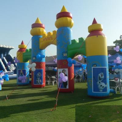 China Customized Inflatable Castle Gate Arch For Amusement Park Customized for sale